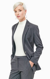 Серый пиджак с карманами Stefanel