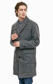 Утепленное пальто с накладными карманами Armani Exchange