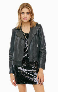 Кожаная куртка косуха Armani Exchange