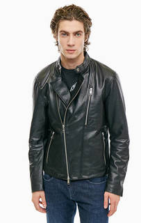 Кожаная куртка косуха с наполнителем Armani Exchange