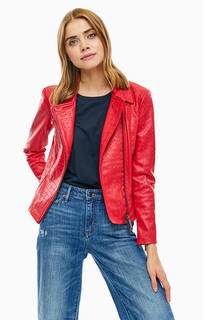 Красная куртка косуха Armani Exchange