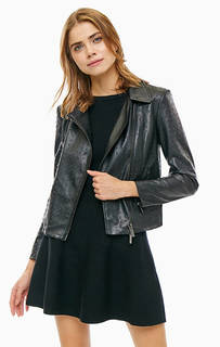 Черная куртка косуха Armani Exchange