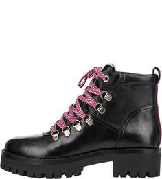 Демисезонные кожаные ботинки на шнуровке Steve Madden