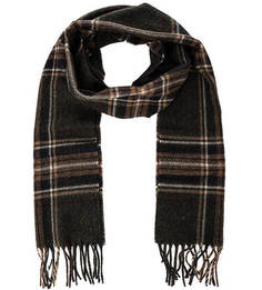 Шерстяной шарф в клетку Barbour