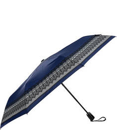 Синий складной зонт со стальным стержнем Doppler