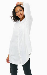 Белая туника-рубашка на пуговицах Vero Moda