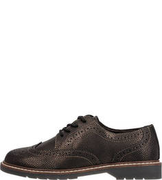 Коричневые полуботинки с брогированием S.Oliver