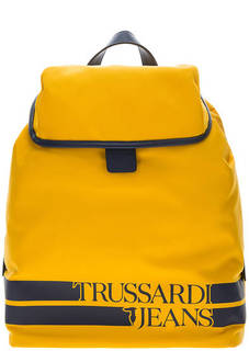 Текстильный рюкзак с откидным клапаном Trussardi Jeans