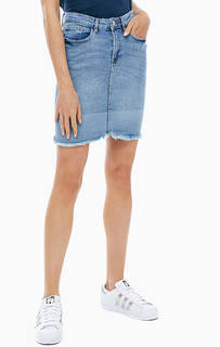 Короткая джинсовая юбка Ichi
