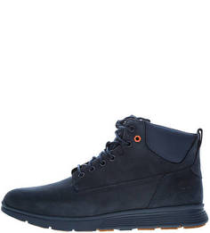 Ботинки синего цвета из нубука Timberland