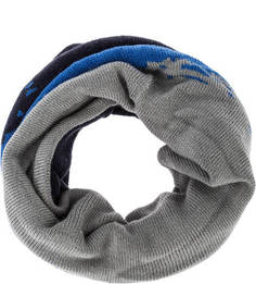 Синий трикотажный шарф-хомут Buff