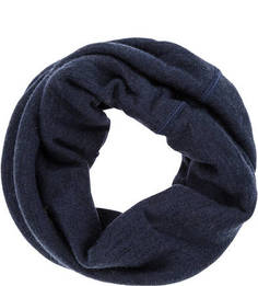 Синий шерстяной шарф-хомут Buff
