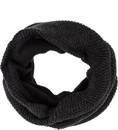 Серый шарф-хомут с подкладкой Buff