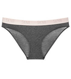 Серые трусы-слипы с широкой резинкой Skiny