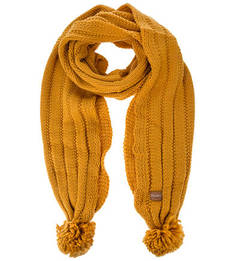 Вязаный желтый шарф Pepe Jeans