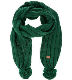 Вязаный зеленый шарф Pepe Jeans