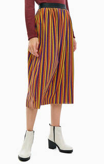 Трикотажная юбка в разноцветную полоску B.Young