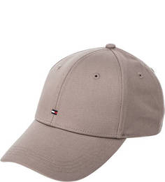 Бейсболка серого цвета из хлопка Tommy Hilfiger