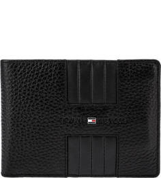 Кожаное портмоне черного цвета Tommy Hilfiger
