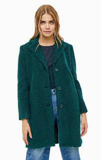 Зеленое пальто на пуговицах Armani Exchange