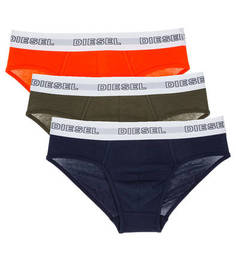 Комплект из трех хлопковых трусов-брифов Diesel