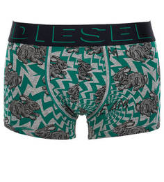 Хлопковые трусы-боксеры с принтом Diesel