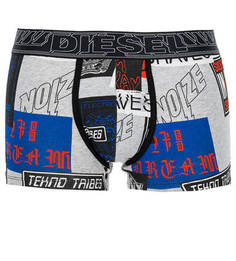 Хлопковые трусы-боксеры с принтом Diesel