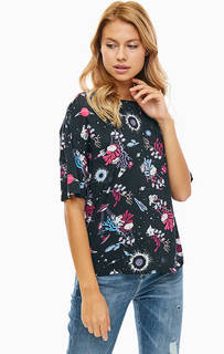 Синяя блуза оверсайз из вискозы Marc O’Polo Denim