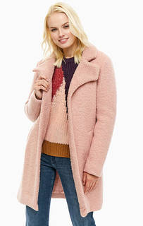 Розовое пальто на кнопках Ichi