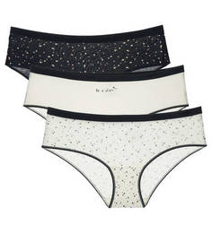 Комплект из трех хлопковых трусов-шорт DIM