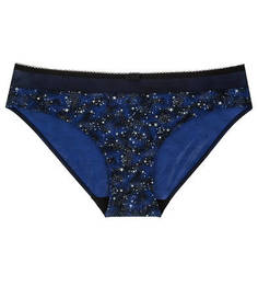 Синие трусы-слипы с принтом DIM