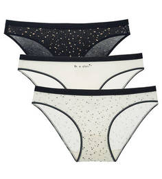 Комплект из трех хлопковых трусов-слипов DIM