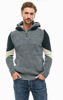 Серый свитер с капюшоном Superdry
