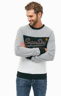 Серый свитшот с принтом Superdry
