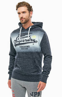 Синяя толстовка с капюшоном Superdry