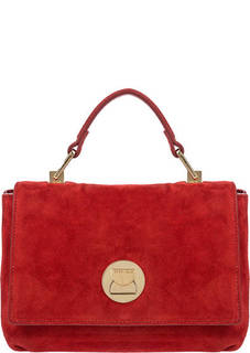 Замшевая сумка с откидным клапаном Liya Suede Coccinelle