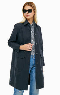 Черный тренчкот свободного кроя Calvin Klein