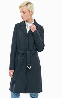 Тренчкот синего цвета в классическом стиле Tommy Hilfiger