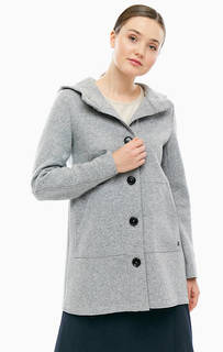 Шерстяное полупальто с капюшоном Marc Opolo