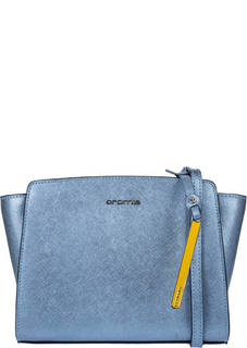Синяя кожаная сумка через плечо Cromia