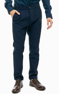 Однотонные хлопковые брюки зауженного кроя Cinque