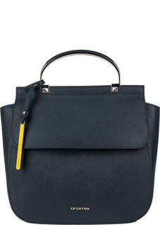 Кожаный рюкзак с металлической ручкой Cromia