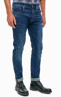 Зауженные джинсы с заломами 3301 G Star Raw