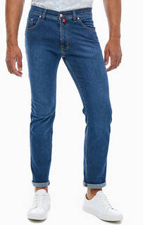 Зауженные синие джинсы с пятью карманами Deauville Pierre Cardin