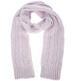 Сиреневый вязаный шарф Levis