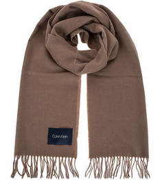 Шерстяной шарф с нашивкой Calvin Klein