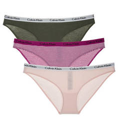 Комплект из трех хлопковых трусов-слипов Calvin Klein