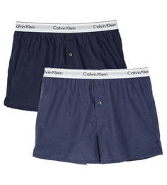 Комплект из двух хлопковых трусов-шортов Calvin Klein