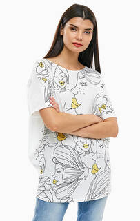 Хлопковая туника с принтом Desigual