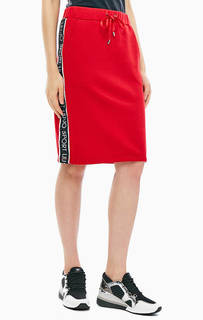 Красная юбка с нашивками Liu Jo Sport